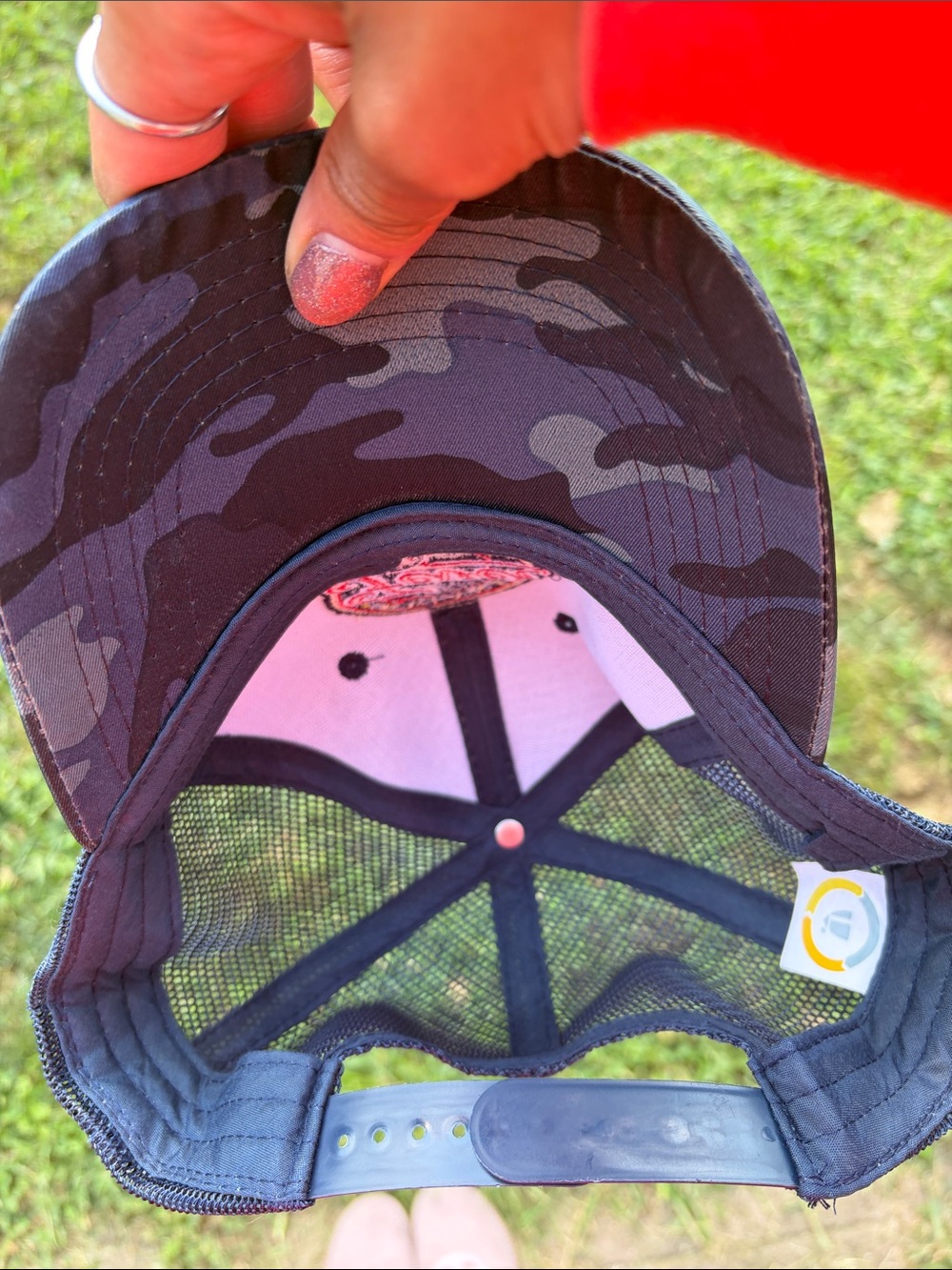 Indiana Fever Camouflage & Mesh Hat - Blue/Black/Red - New - Picture 4 of 6